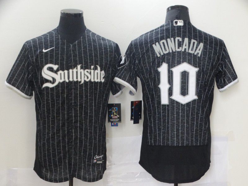 Men Chicago White Sox 10 Moncada City Edition Black Elite Nike 2021 MLB Jersey